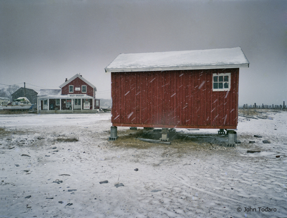 Red Shack In Snow - New Suffolk
