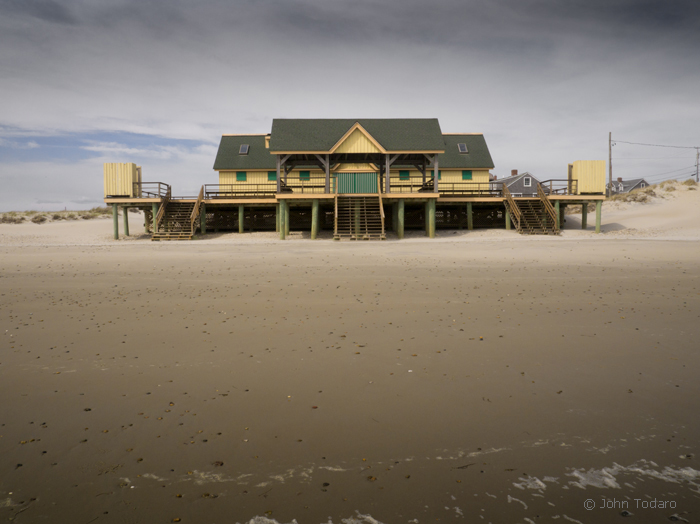 beach pavilion in off season