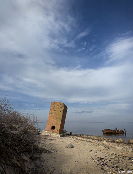 Fish Factory Ruins, Hicks Island